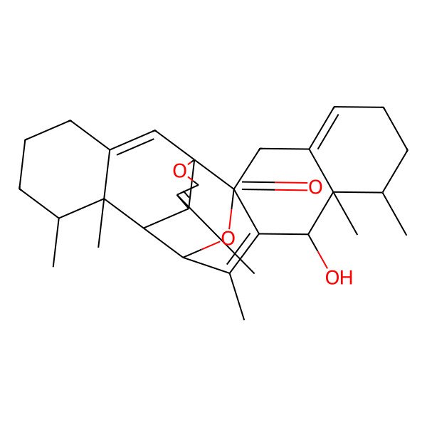 2D Structure of (1S,2S,8R,9S,10R,13S,14S,15S,16S)-10-hydroxy-8,9,12,15,16,24-hexamethyl-22,26-dioxaheptacyclo[12.7.4.12,13.01,25.02,11.04,9.015,20]hexacosa-4,11,20,24-tetraen-23-one