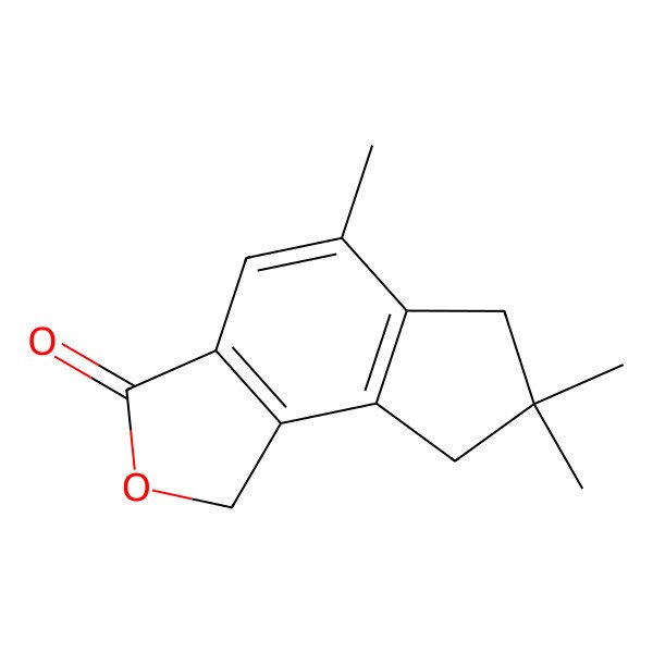 2D Structure of 5,7,7-trimethyl-6,8-dihydro-1H-cyclopenta[e][2]benzofuran-3-one