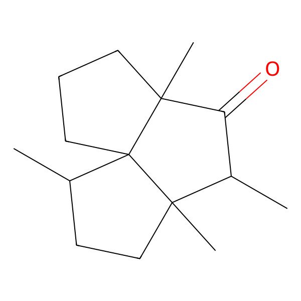 2D Structure of 5,7,8,11-Tetramethyltricyclo[6.3.0.01,5]undecan-6-one