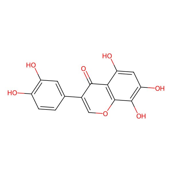 2D Structure of 5,7,8,3',4'-Pentahydroxyisoflavone