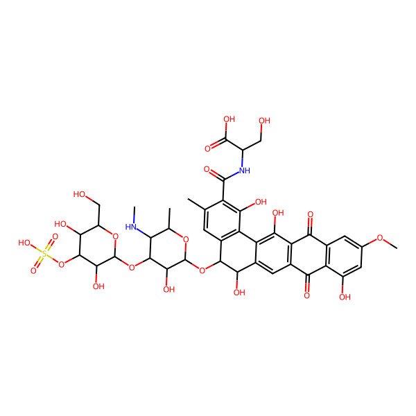2D Structure of pradimicin FS