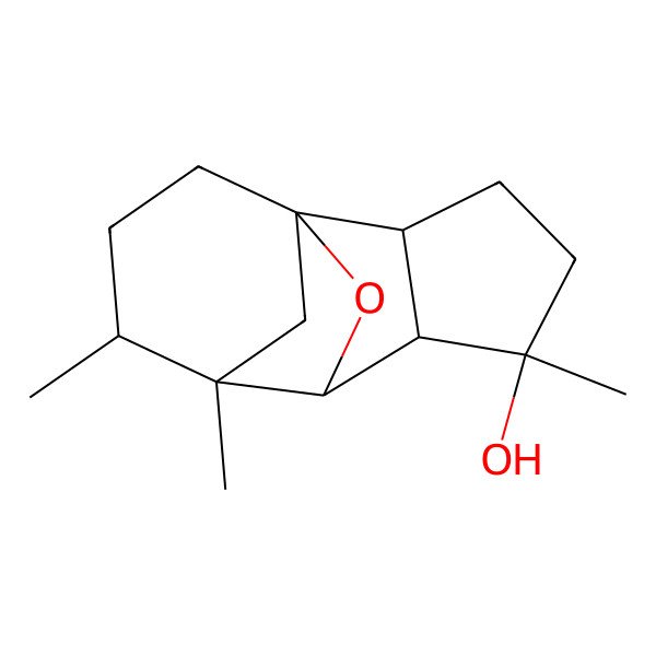 2D Structure of 5,8,9-Trimethyl-12-oxatetracyclo[5.4.1.11,8.02,6]tridecan-5-ol