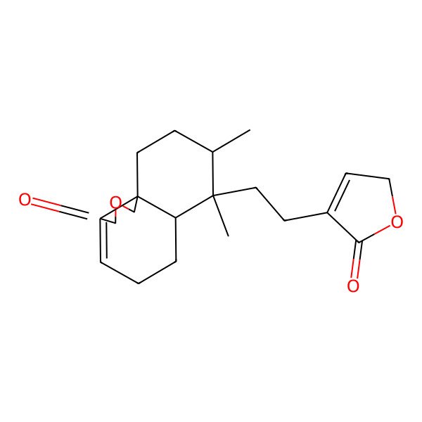 2D Structure of (6aS,7R,8R,10aS)-7,8-dimethyl-7-[2-(5-oxo-2H-furan-4-yl)ethyl]-5,6,6a,8,9,10-hexahydro-1H-benzo[d][2]benzofuran-3-one