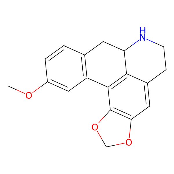 2D Structure of 17-Methoxy-3,5-dioxa-11-azapentacyclo[10.7.1.02,6.08,20.014,19]icosa-1(20),2(6),7,14(19),15,17-hexaene