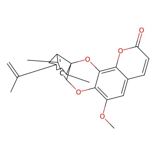 2D Structure of (1R,14S,19S,22S)-11-methoxy-16,22-dimethyl-19-prop-1-en-2-yl-2,5,13-trioxapentacyclo[12.8.0.01,17.03,12.04,9]docosa-3,7,9,11,16-pentaen-6-one