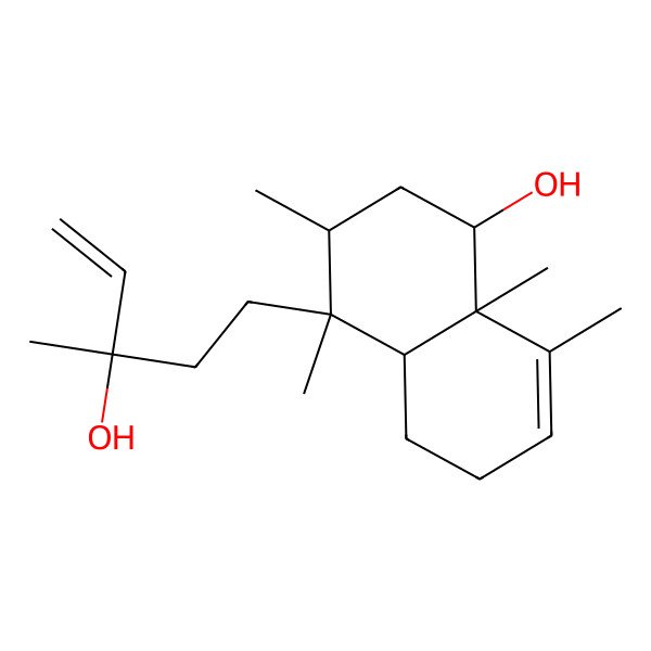 2D Structure of (1S,3R,4R,4aR,8aR)-4-[(3S)-3-hydroxy-3-methylpent-4-enyl]-3,4,8,8a-tetramethyl-1,2,3,4a,5,6-hexahydronaphthalen-1-ol