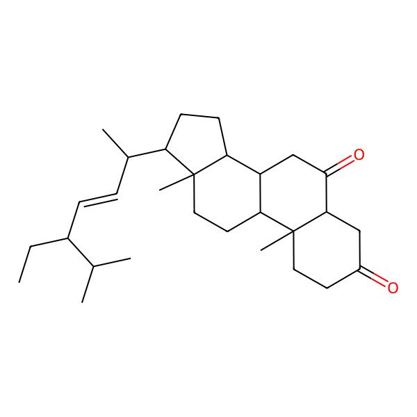 2D Structure of 5a-Stigmast-22-en-3,6-dion 2D Structure of 5a-Stigmast-22-en-3,6-dion