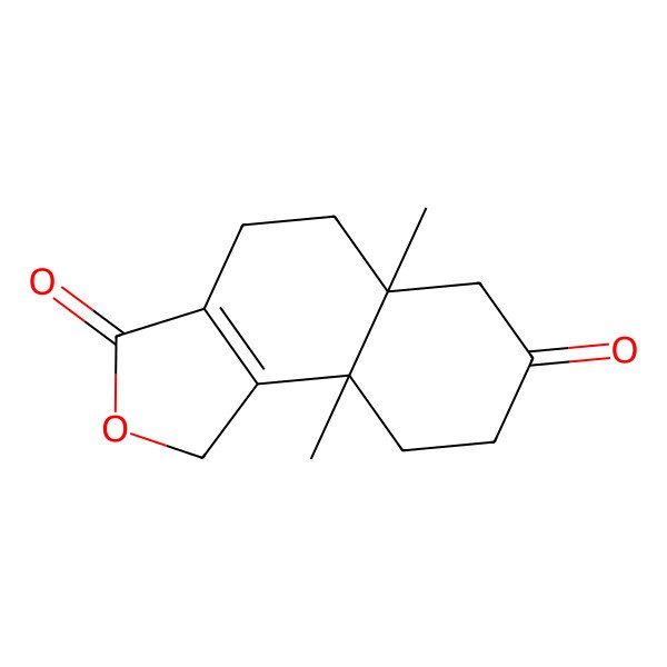 2D Structure of 5a,9a-Dimethyl-1,4,5,6,8,9-hexahydrobenzo[e][2]benzofuran-3,7-dione