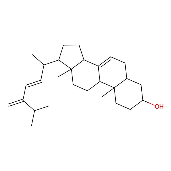 2D Structure of Ergosta-7,22,24(28)-trien-3beta-ol
