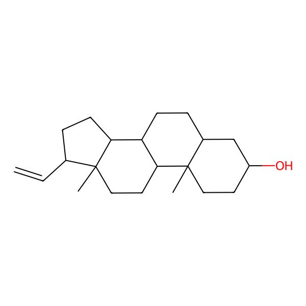 2D Structure of 5alpha-Pregnene-3beta-ol