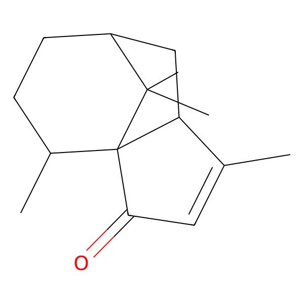 2D Structure of 5alpha,7alpha,10betaH-3-Patchoulen-2-one