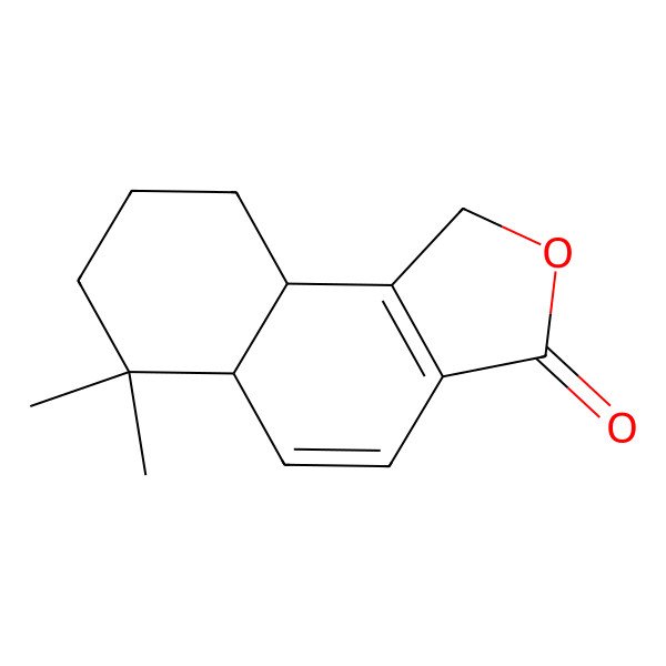 2D Structure of (5aS,9aR)-6,6-dimethyl-1,5a,7,8,9,9a-hexahydrobenzo[e][2]benzofuran-3-one