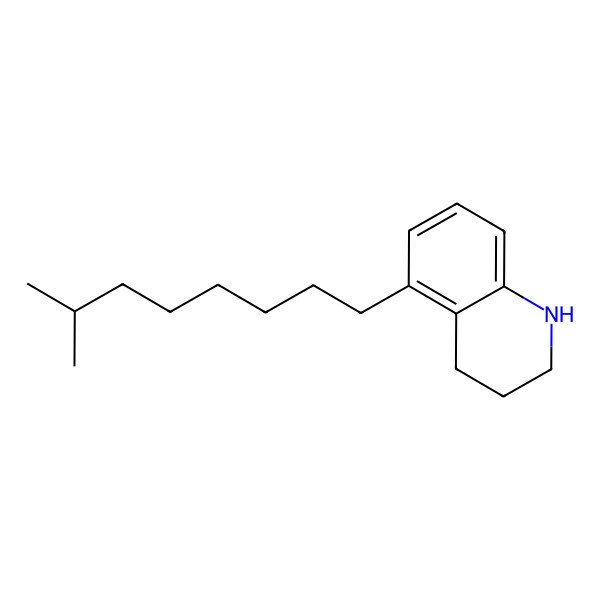 2D Structure of 5-(7-Methyloctyl)-1,2,3,4-tetrahydroquinoline