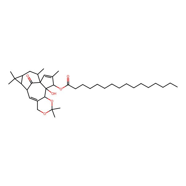 2D Structure of 5beta,20-O,O-Isopropylidineingenol, 3beta-palmitate