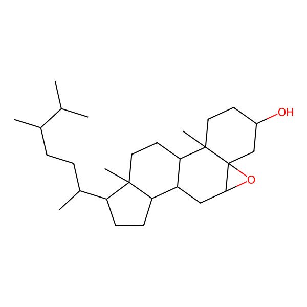 2D Structure of 5beta,6beta-Epoxy-campestan-3beta-ol