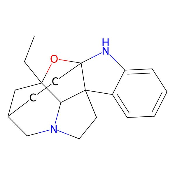 2D Structure of (1S,9R,13R,14R,16S)-14-ethyl-19-oxa-2,12-diazahexacyclo[12.4.1.112,16.01,9.03,8.09,13]icosa-3,5,7-triene