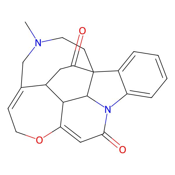 2D Structure of (1S,22R,23R,24S)-4-methyl-9-oxa-4,13-diazahexacyclo[11.6.5.01,24.06,22.010,23.014,19]tetracosa-6,10,14,16,18-pentaene-12,20-dione