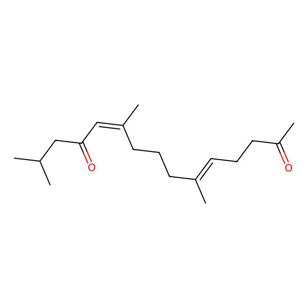 2D Structure of (5e,10z)-6,10,14-Trimethylpentadeca-5,10-dien-2,12-dione