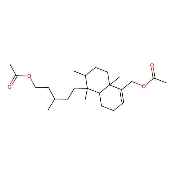 2D Structure of [(3S)-5-[(1S,2R,4aR,8aR)-5-(acetyloxymethyl)-1,2,4a-trimethyl-2,3,4,7,8,8a-hexahydronaphthalen-1-yl]-3-methylpentyl] acetate