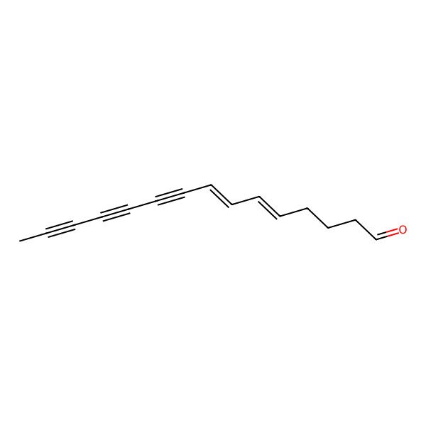 2D Structure of (5E,7E)-pentadeca-5,7-dien-9,11,13-triynal 2D Structure of (5E,7E)-pentadeca-5,7-dien-9,11,13-triynal