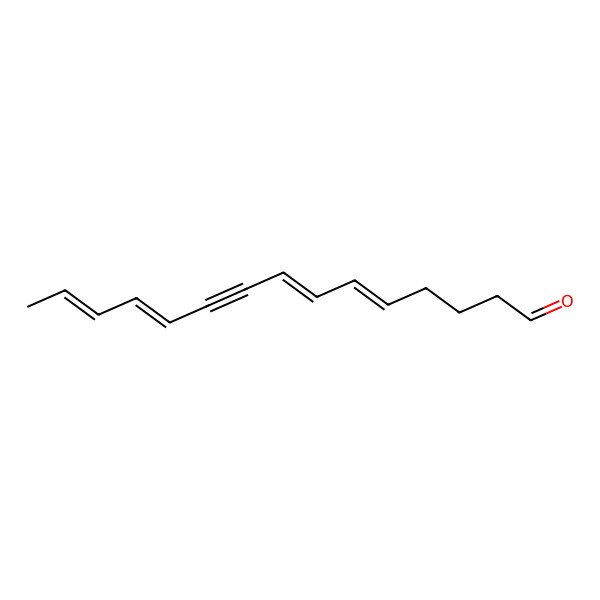 2D Structure of (5E,7E,11E,13E)-pentadeca-5,7,11,13-tetraen-9-ynal 2D Structure of (5E,7E,11E,13E)-pentadeca-5,7,11,13-tetraen-9-ynal