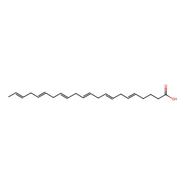 2D Structure of (5E,8E,11E,14E,17E,20E)-docosa-5,8,11,14,17,20-hexaenoic acid