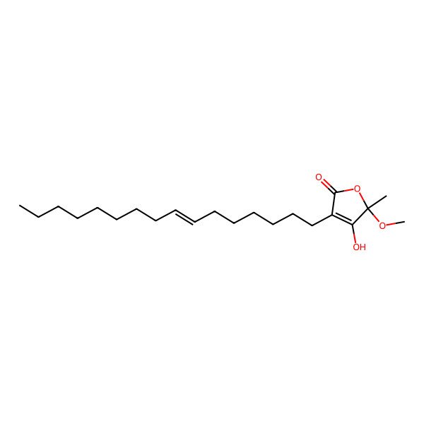 2D Structure of (5R)-3-[(Z)-hexadec-7-enyl]-4-hydroxy-5-methoxy-5-methylfuran-2-one