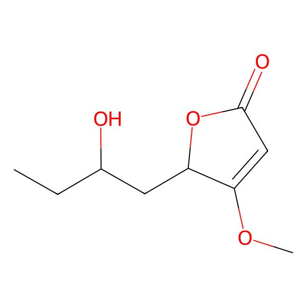 2D Structure of (5R)-4-Methoxy-5-[(2S)-2-hydroxybutyl]-2(5 H)-furanone