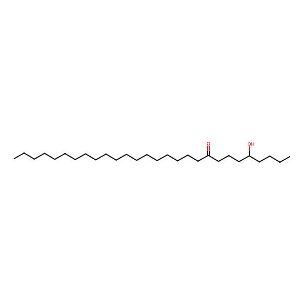 2D Structure of (5R)-5-hydroxyoctacosan-9-one