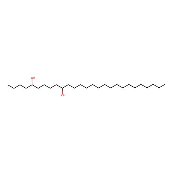 2D Structure of (5R,10S)-heptacosane-5,10-diol