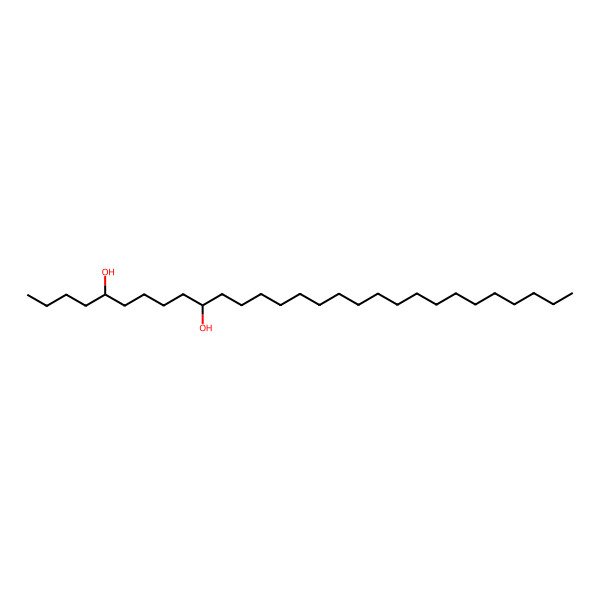 2D Structure of (5R,10S)-nonacosane-5,10-diol