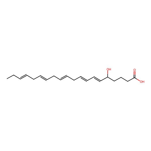 2D Structure of (5r,6e,8z,11z,14z,17z)-5-Hydroxyicosa-6,8,11,14,17-Pentaenoic Acid
