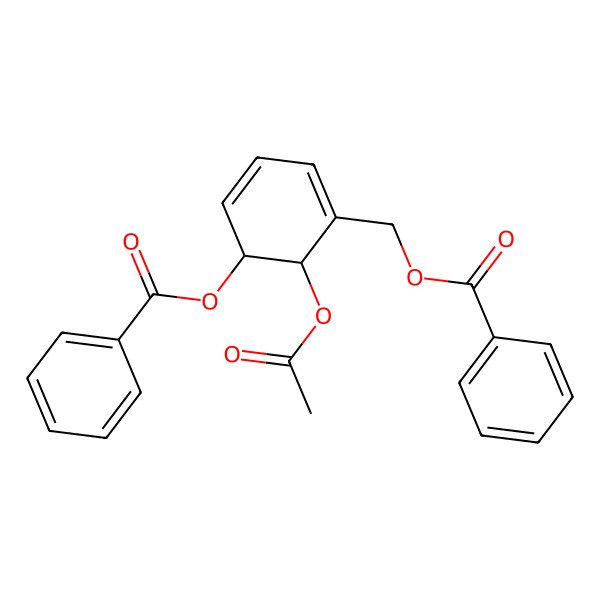 2D Structure of [(5R,6R)-6-acetyloxy-5-benzoyloxycyclohexa-1,3-dien-1-yl]methyl benzoate