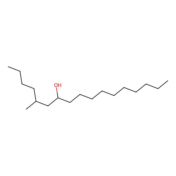2D Structure of (5R,7R)-5-methylheptadecan-7-ol