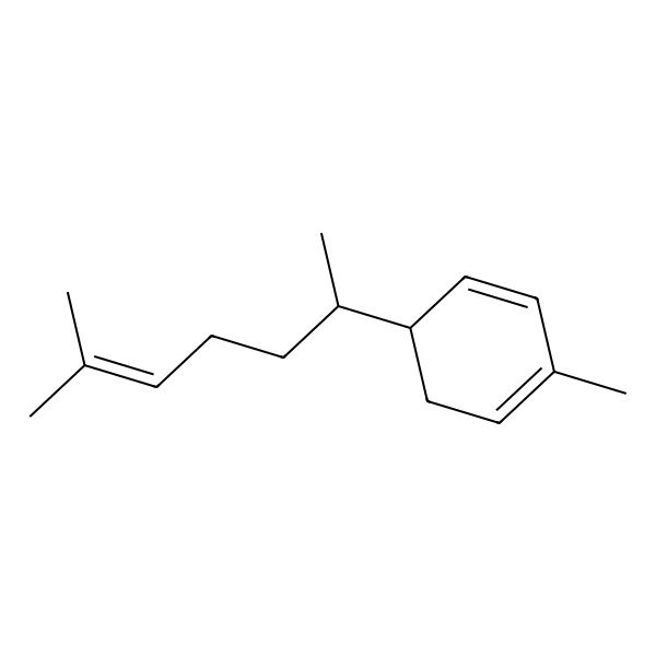 2D Structure of (5S)-2-methyl-5-[(2S)-6-methylhept-5-en-2-yl]cyclohexa-1,3-diene