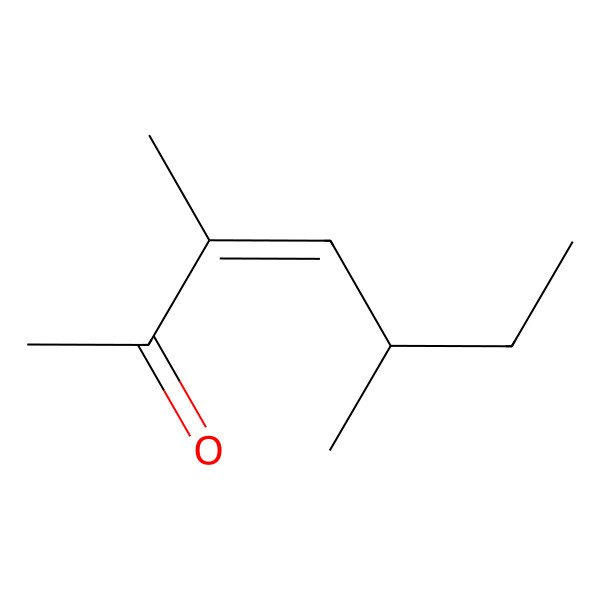 2D Structure of (5S)-3,5-Dimethyl-3-heptene-2-one