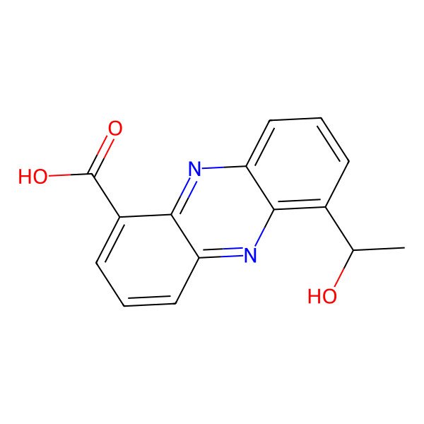 2D Structure of 6-((1R)-1-hydroxyethyl)phenazine-1-carboxylic acid