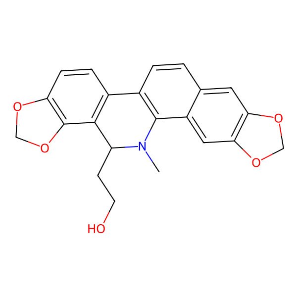 2D Structure of 6-(2-Hydroxyethyl)-5,6-dihydrosanguinarine
