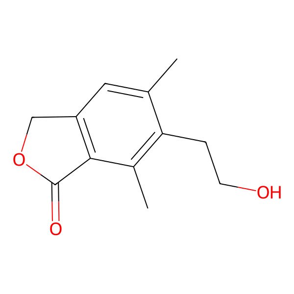 2D Structure of 6-(2-Hydroxyethyl)-5,7-dimethylisobenzofuran-1(3H)-one