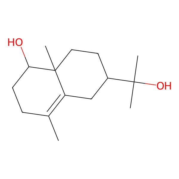 2D Structure of 6-(2-hydroxypropan-2-yl)-4,8a-dimethyl-2,3,5,6,7,8-hexahydro-1H-naphthalen-1-ol