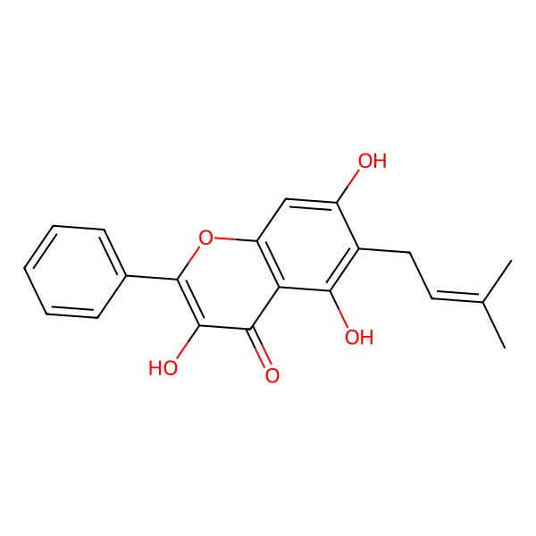 2D Structure of 6-(3,3-Dimethylallyl)galangin 2D Structure of 6-(3,3-Dimethylallyl)galangin