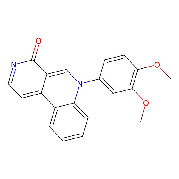 2D Structure of 6-(3,4-Dimethoxyphenyl)benzo[f][2,7]naphthyridin-4-one
