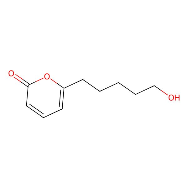 2D Structure of 6-(5-Hydroxypentyl)pyran-2-one