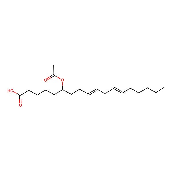 2D Structure of 6-Acetoxylinoleic acid