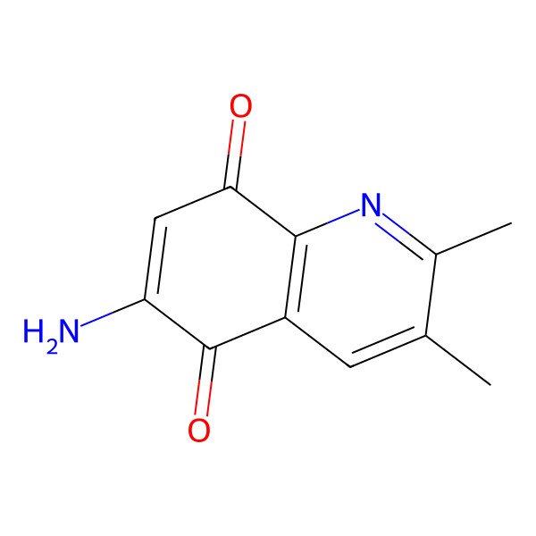 2D Structure of 6-Amino-2,3-dimethylquinoline-5,8-dione