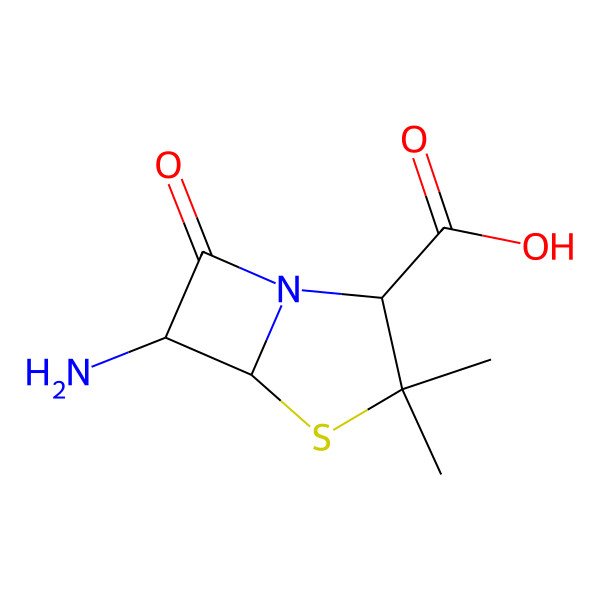 2D Structure of 6-Aminopenicillanic acid