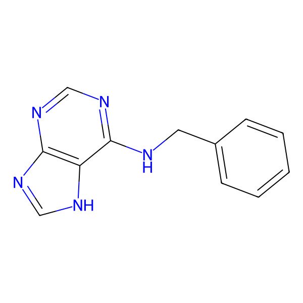 2D Structure of Benzylaminopurine