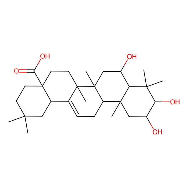 2D Structure of 6-beta-Hydroxymaslinic acid