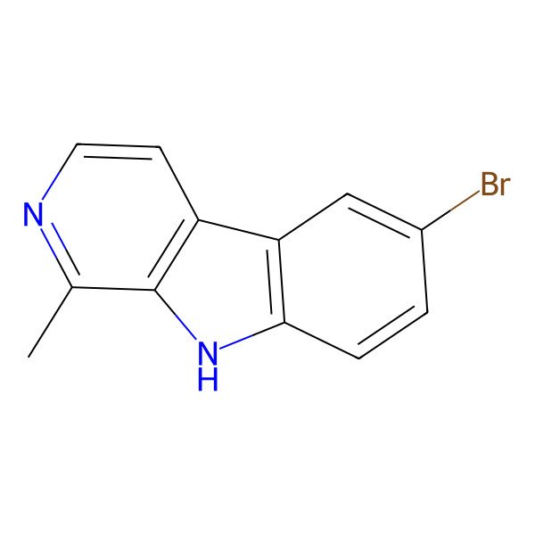 2D Structure of 6-bromo-1-methyl-9H-pyrido[3,4-b]indole