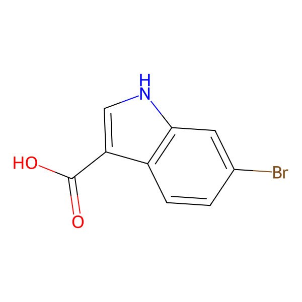 2D Structure of 6-Bromo-1H-indole-3-carboxylic acid